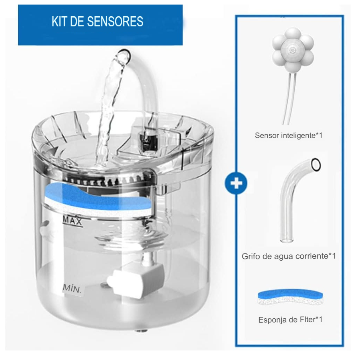 Fuente de Agua Transparente